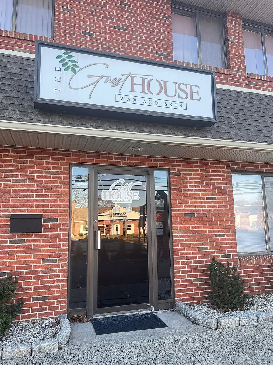 Front door of The Guest House wax and skin studio at 2301 Silas Deane Highway, Unit 6, Rocky Hill, CT